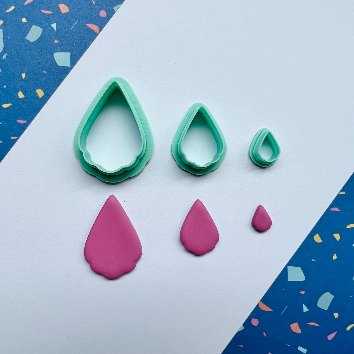 Scalloped Tear Drop Cutter