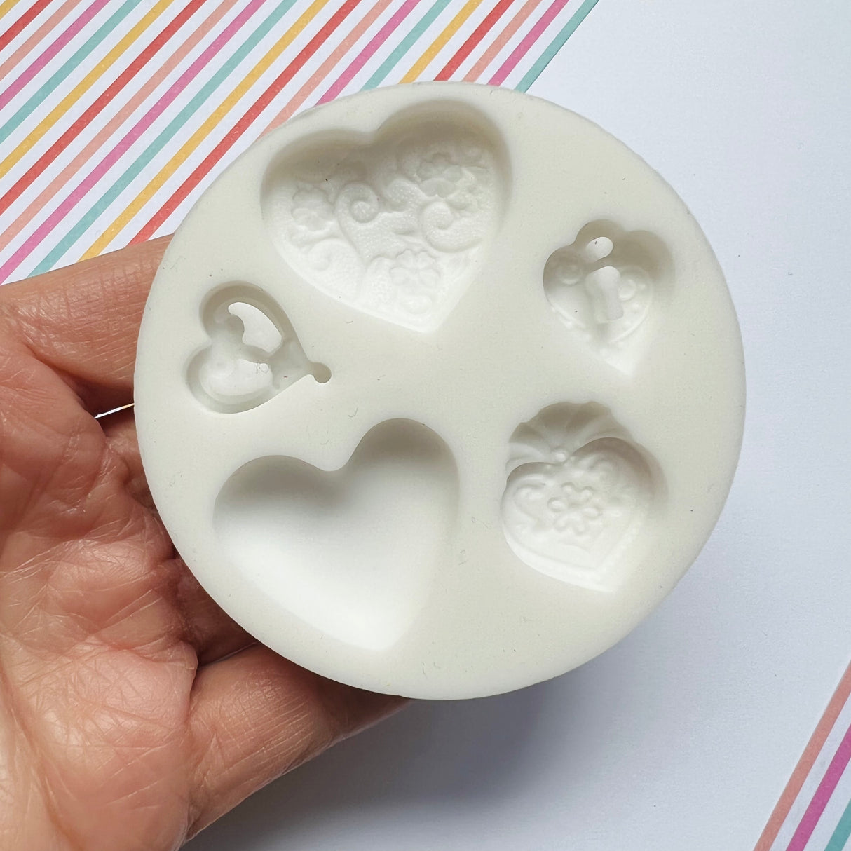 Hearts Silicone Mould