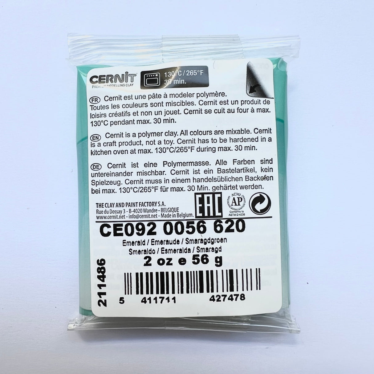 Cernit Translucent - Emerald Green