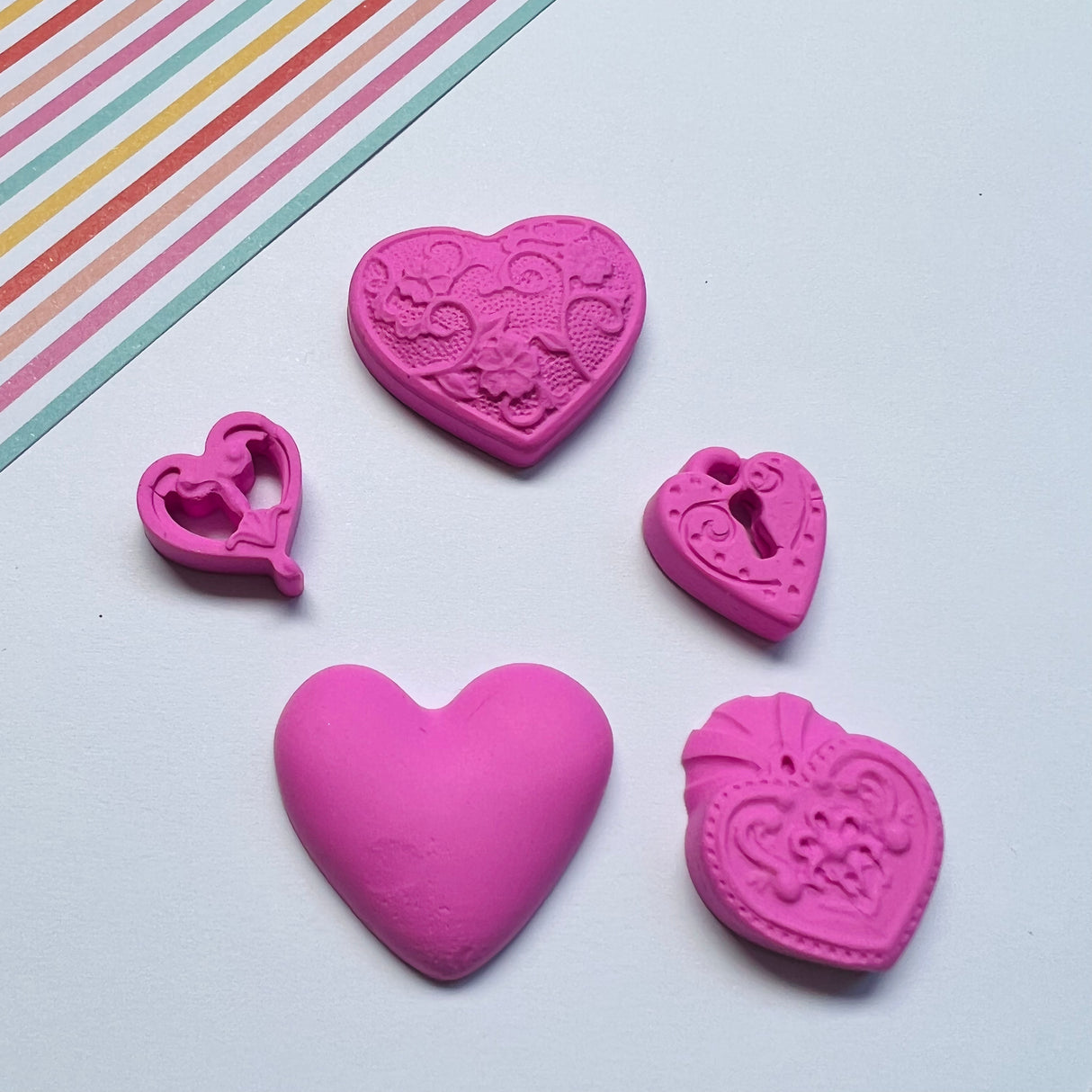 Hearts Silicone Mould