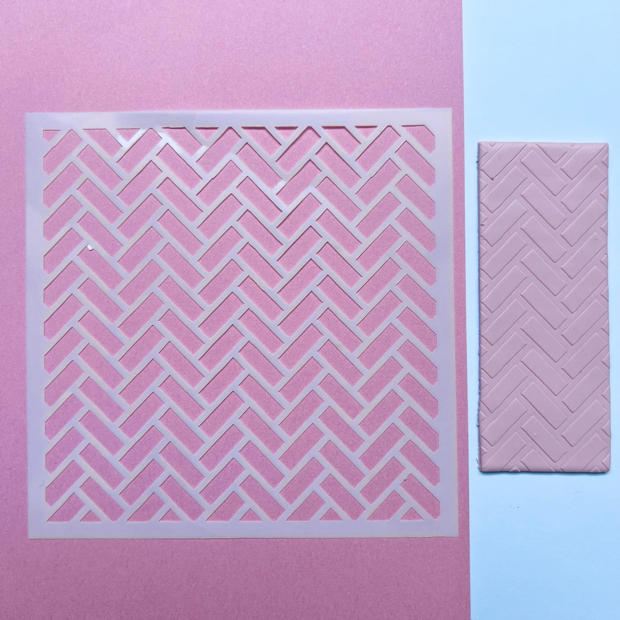 Herringbone Stencil
