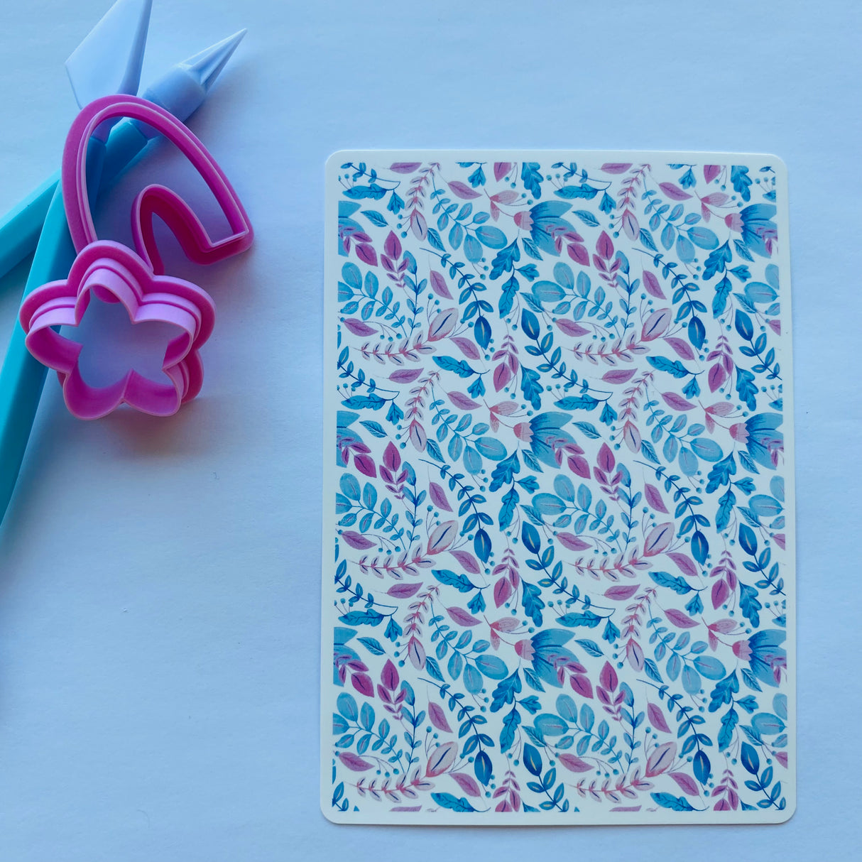Pastel Folk Vines & Flowers Water Transfer Decal