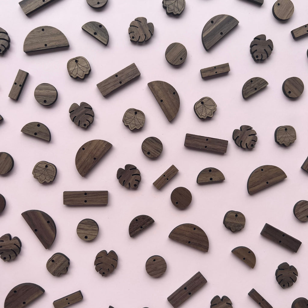 Wooden Earring Components