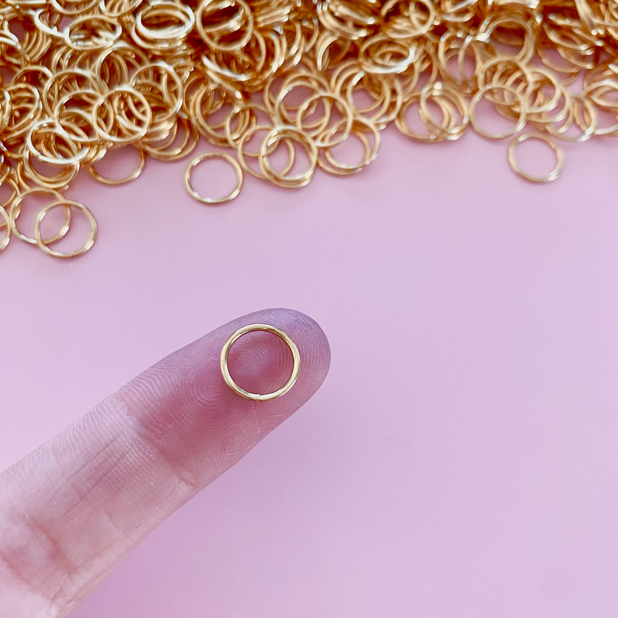 10mm Jump Rings - Gold Plated - Surgical Stainless Steel