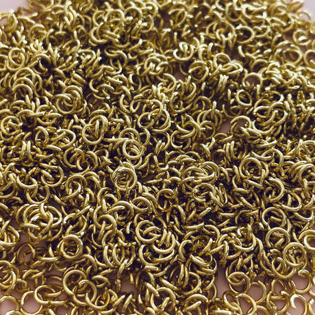 4mm Jump Rings - Gold Plated - Surgical Stainless Steel