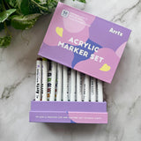 Arrtx Acrylic Paint Pens - 30 Colour Set Paint Markers