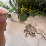 10mm Minimalist Bezel Clip-On Earrings - Stainless Steel