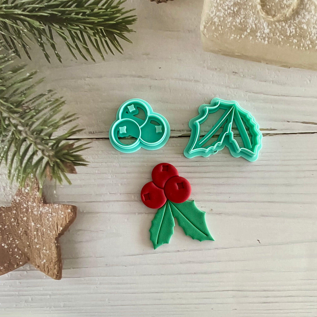Holly Berries Imprint Cutter Set