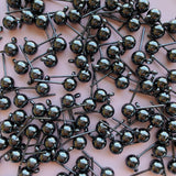 6mm Ball Posts with Loop - Gunmetal Grey