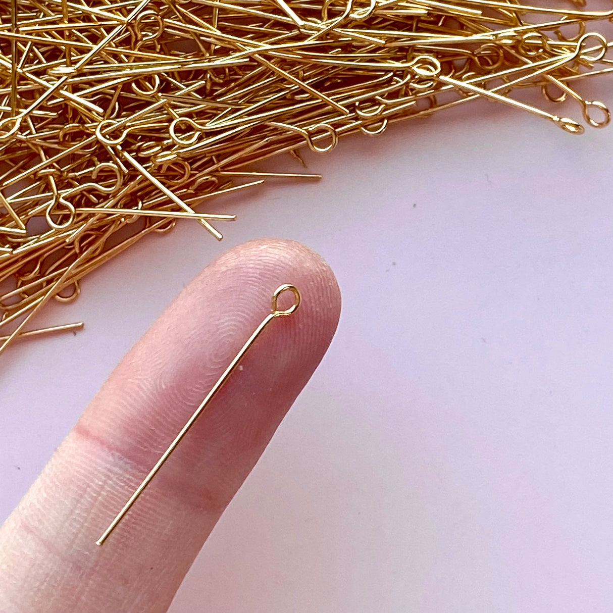 Eye Pins - Gold Plated Stainless Steel