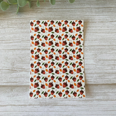 Autumn Acorns - Water Soluble Transfer
