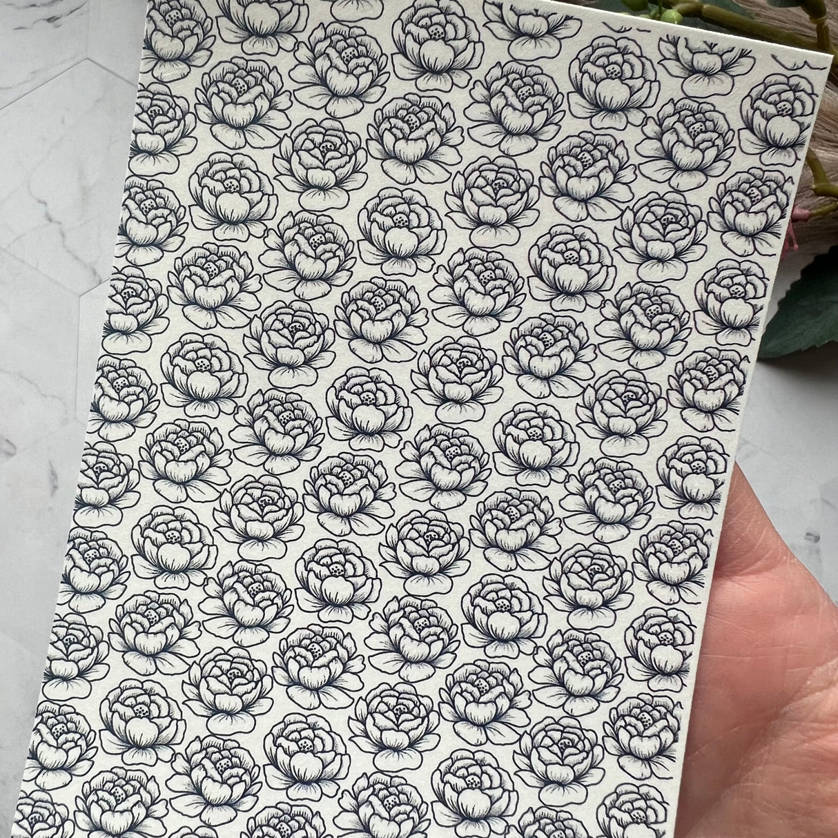 Peony - Water Soluble Transfer