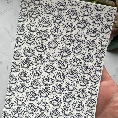 Peony - Water Soluble Transfer
