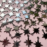 Christmas Star Charms - Stainless Steel