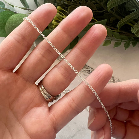 Fine Cable Chain - Silver Plated Stainless Steel - 5 metres