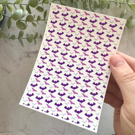 Spooky Bats Large - Water Soluble Transfer