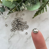Scalloped Bead Cap 7.5mm - Stainless Steel - 50 pack