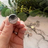 14mm Minimalist Bezel Earring Hook - Stainless Steel