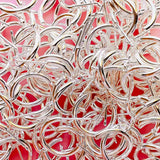 Half Hoop with Loop - Bright Silver