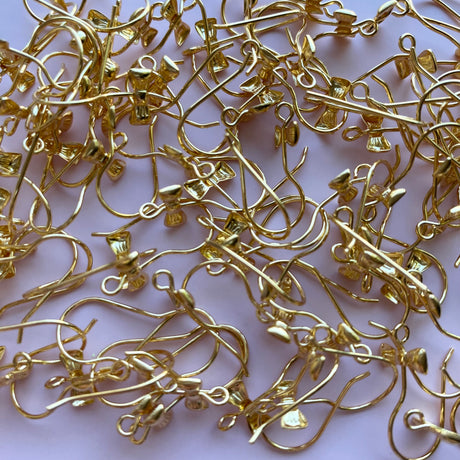 Bow Hook - Gold Plated Stainless Steel