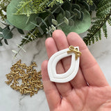 Petite Bow Charms - Gold Plated Stainless Steel - 10 pack