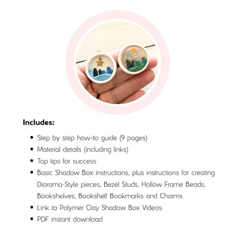 Polymer Clay Shadow Box Technique - Printable Tutorial