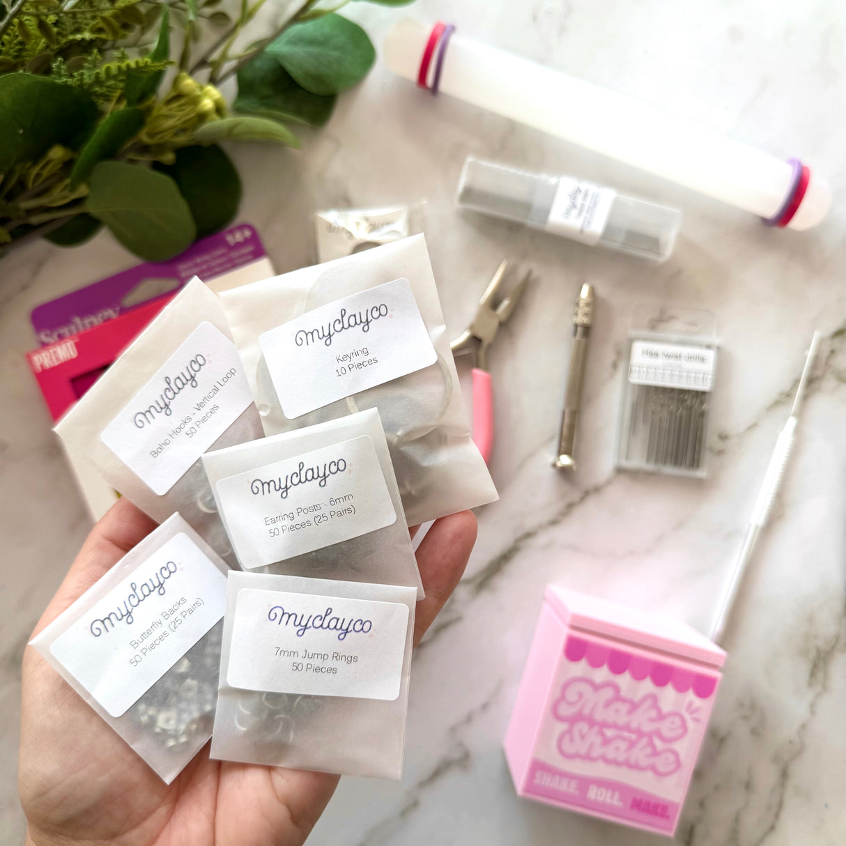 Make Shake Starter Tool & Accessories Set (for polymer clay)
