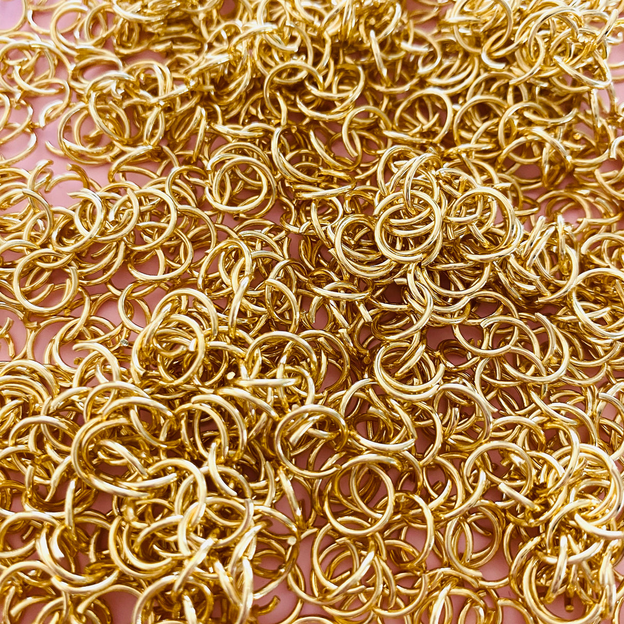 9mm Jump Rings - Gold Plated - Surgical Stainless Steel