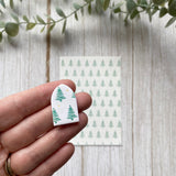 Christmas Tree in Green - Water Soluble Transfer