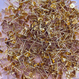 6mm Earring Posts - Gold Plated - Surgical Stainless Steel