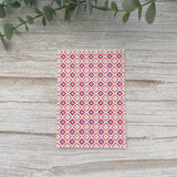 Floral Tile in Berry - Water Soluble Transfer