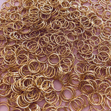8mm Jump Rings - Gold Plated - Surgical Stainless Steel