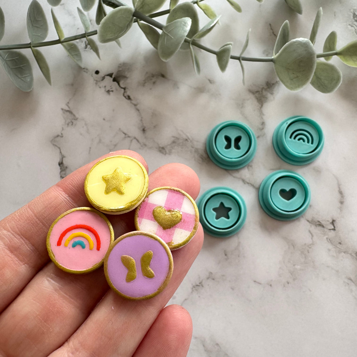 Classic Faux Enamel Charms - 4 Cutter Set