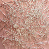 Flat Head Pins - Silver Plated Stainless Steel