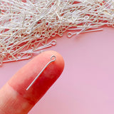 Eye Pins - Silver Plated Stainless Steel
