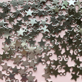 Mini Star Charms - Stainless Steel - 20 pack