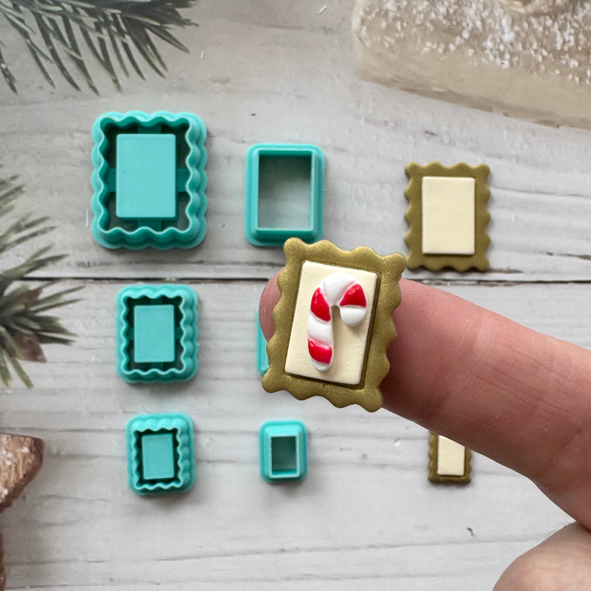 Postage Stamp Frame Stacks Cutter - 2 Piece Set