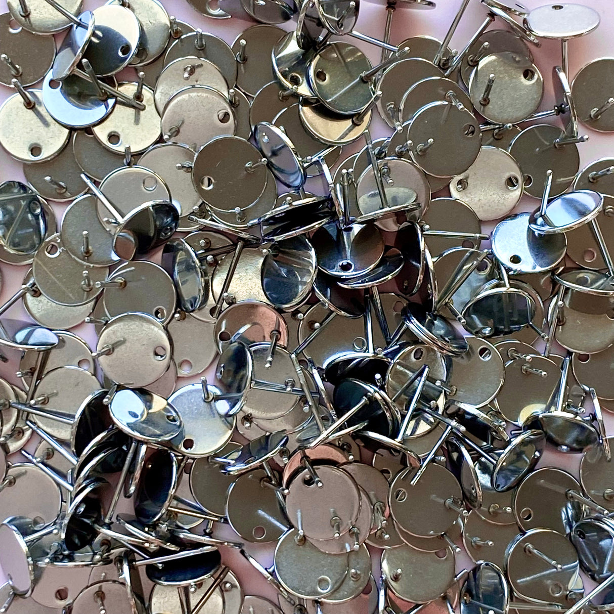 10mm Circle Stud Topper - Stainless Steel