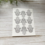 Hamsa Hand and Matching Cutter Set - Water Soluble Transfer