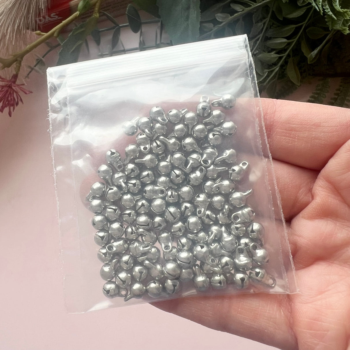Secret Stash Item - 5mm Cute Bells - stainless steel