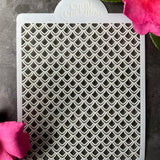 Dragon Scales Knit Weave Stencil (ST037)