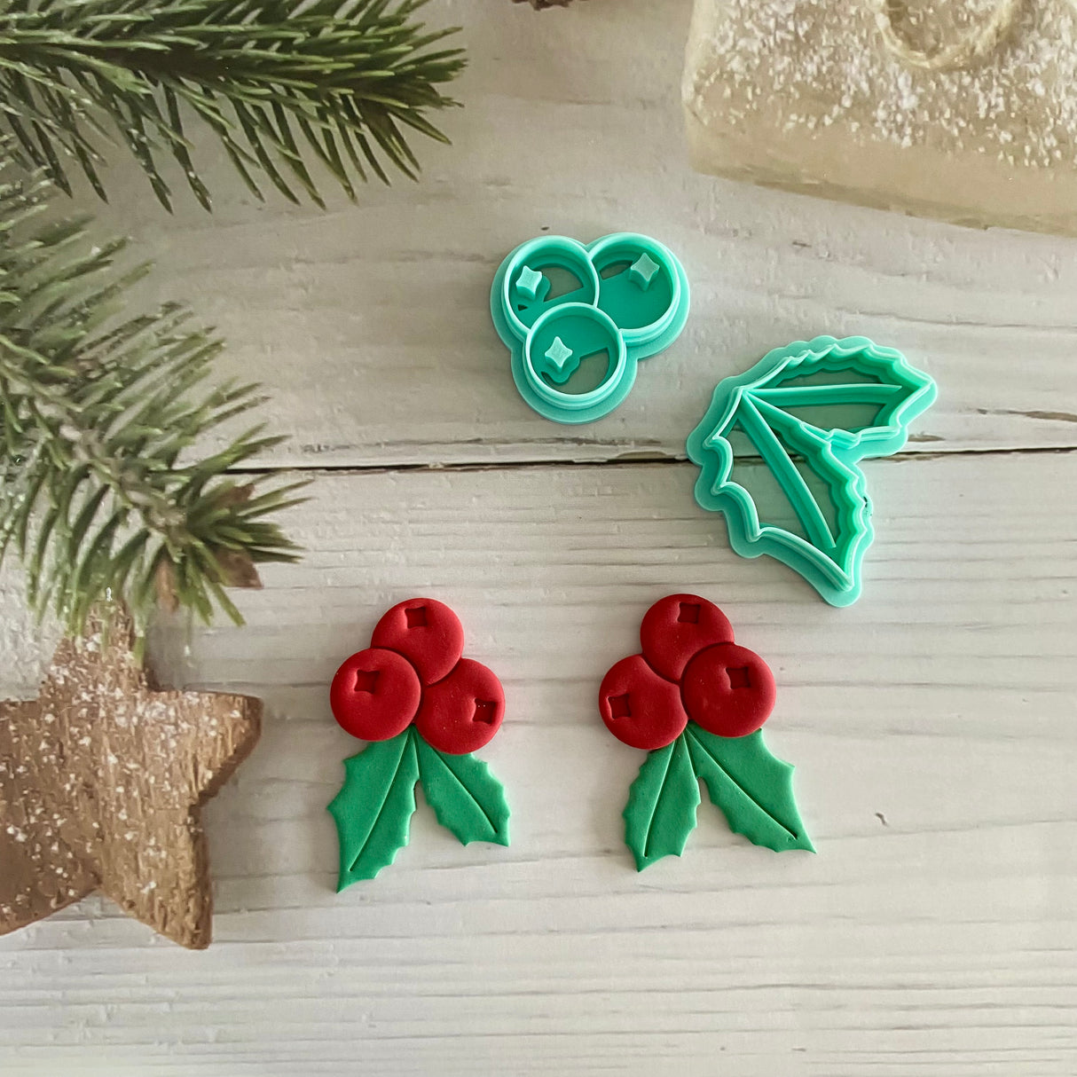 Holly Berries Imprint Cutter Set
