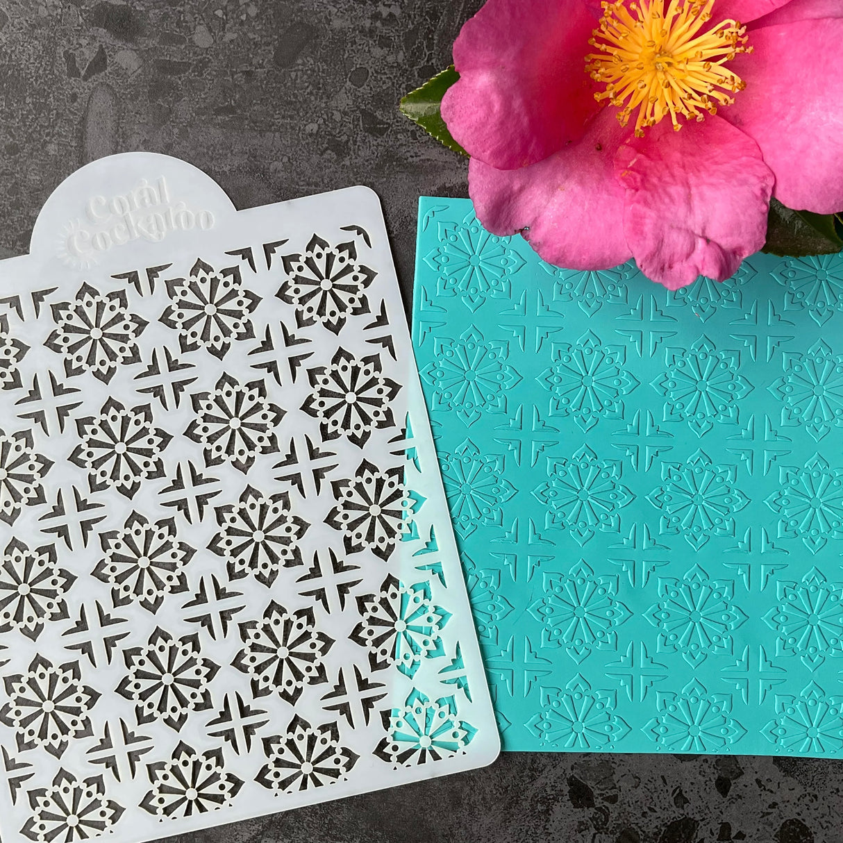 Boho Mandala Sun Tiles Stencil (ST009)