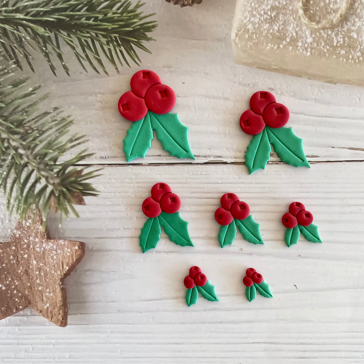 Holly Berries Imprint Cutter Set