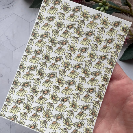 Floating Daisy - Water Soluble Transfer