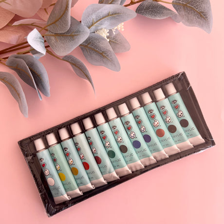I Heart Art Acrylic Paint - 12 Tube Set