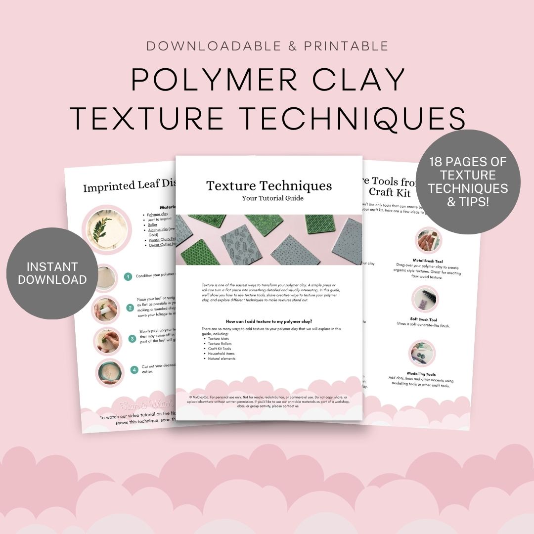 Polymer Clay Texture Techniques - Printable Tutorial