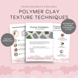 Polymer Clay Texture Techniques - Printable Tutorial