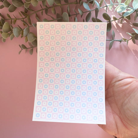 Tiled Retro Flower - Water Soluble Transfer