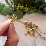 10mm Minimalist Bezel Clip-On Earrings - Gold Plated Stainless Steel